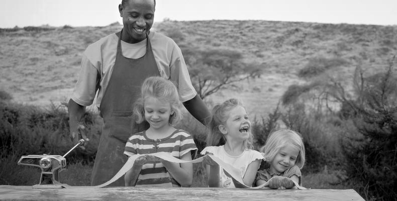 Activities in camp with the staff to entertain the kids.